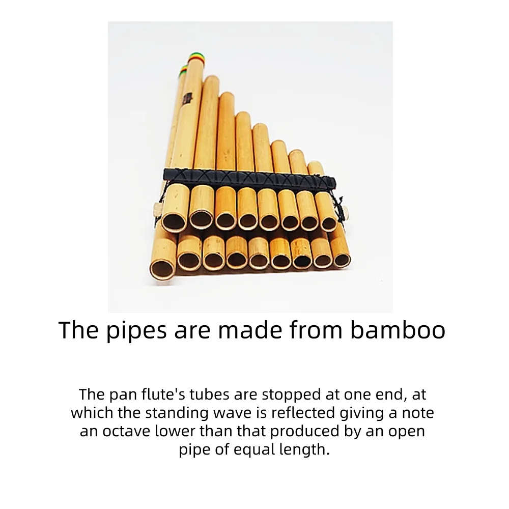 JELO GWS-PF 36 Pipes Professional Pan Flute Woodwind Accessory Bamboo Wind Instrument Syrinx Pan Flute
