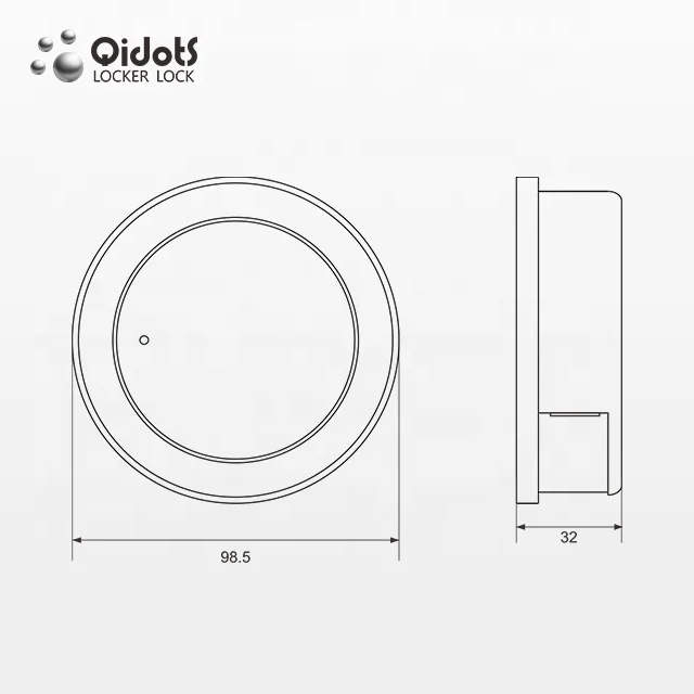 
9V Time Delay Function Digital Gun Safe Code Lock for fireproof safes 