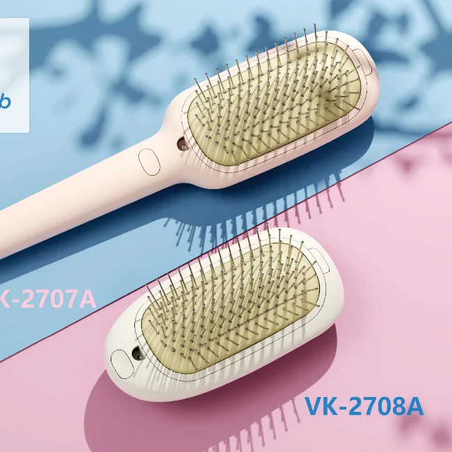 Anti-static hair brush portable electronic brush and vibrating scalp massage comb double negative ion comb
