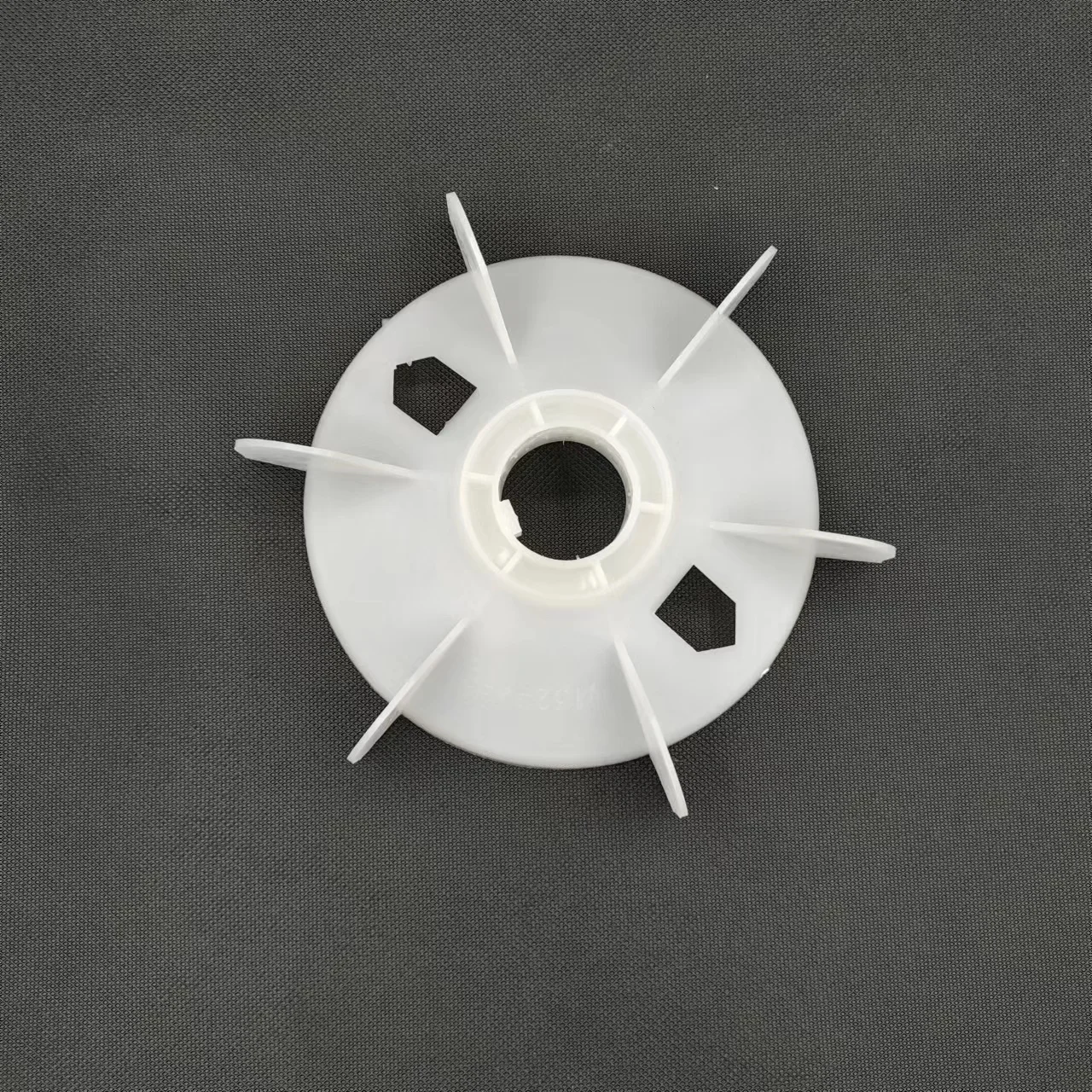 Plastic White Ac Motor Fan Blade Motor Cooling Plastic Fan Blades