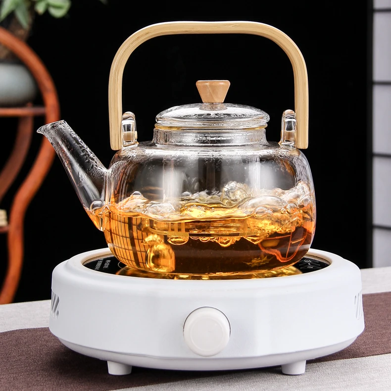 Eco-friendly Feature Teapot Handmade Heat Resistance Borosilicate Coffee & Tea Sets High Borosilicate Glass,glass Custom Logo