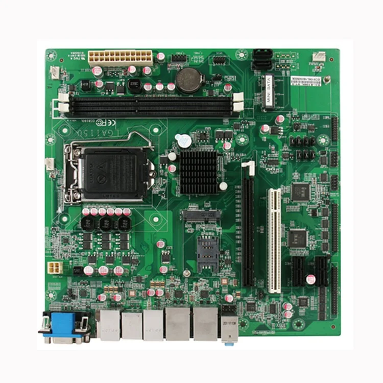 Intel LGA1150 H81 DDR3 16GB X86 single board 2 lan parallel port Micro ATX industrial mini PC motherboard