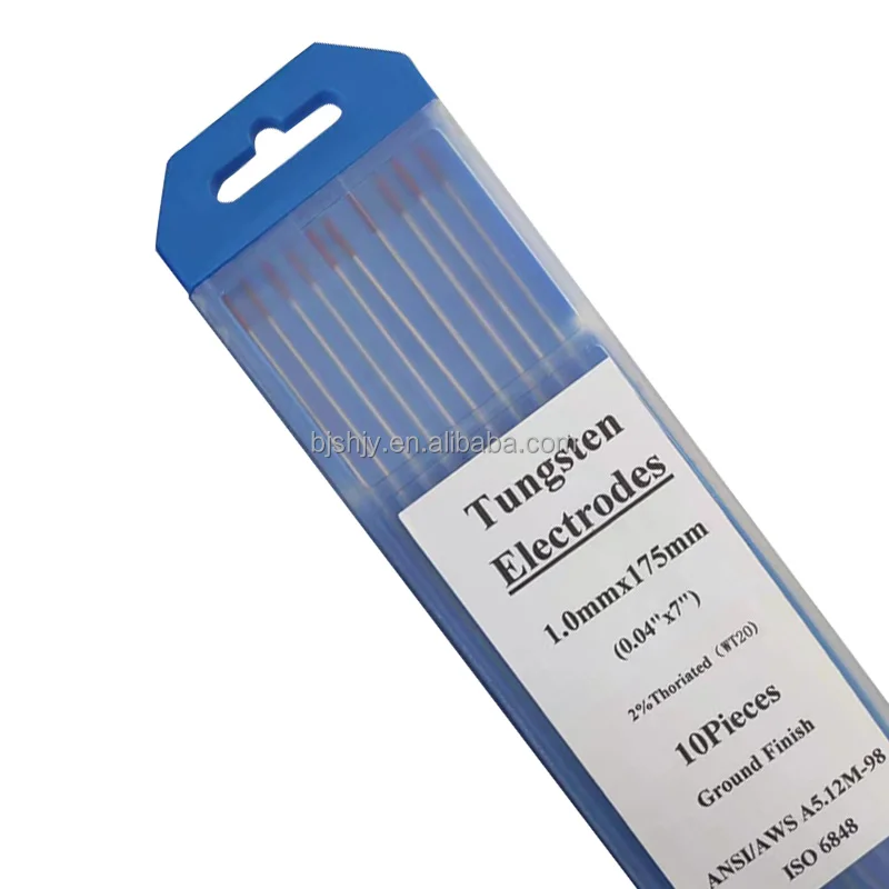 Welding assorted wolfram electrodes tig grinding tungsten electrode 1.0 red color  eletrodo tungstnio 24