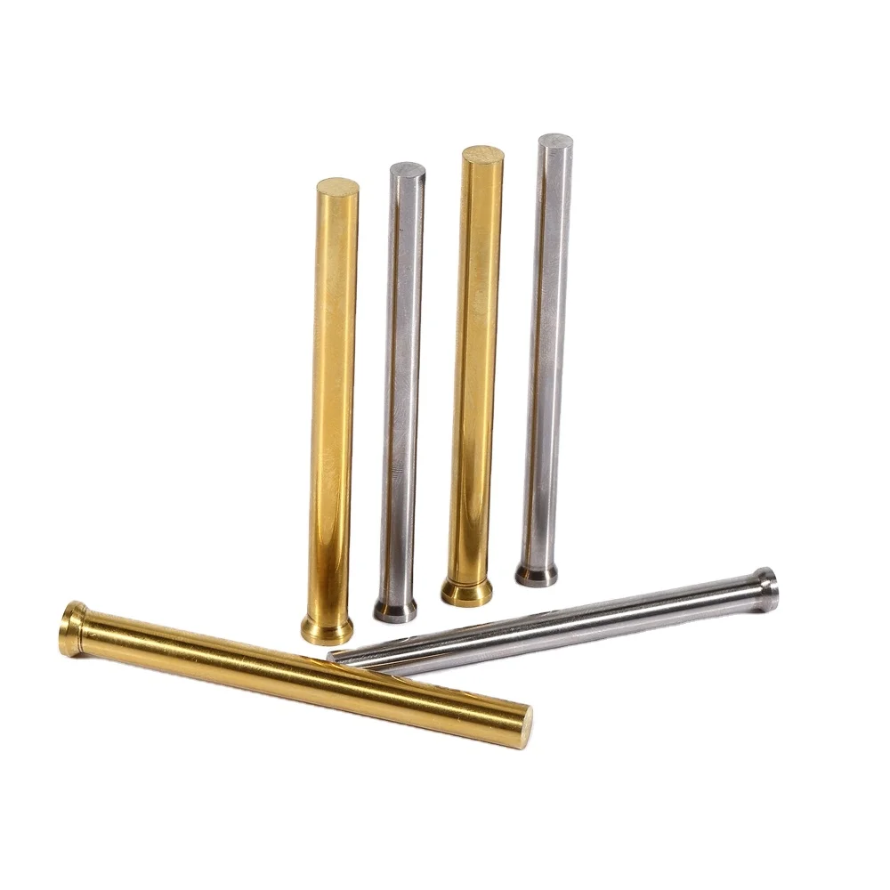 Customized Professional Cnc Machine Metal Casting Machine Parts Hasco Ejector Pin Round Bar Punch Pin With Round Head Pin