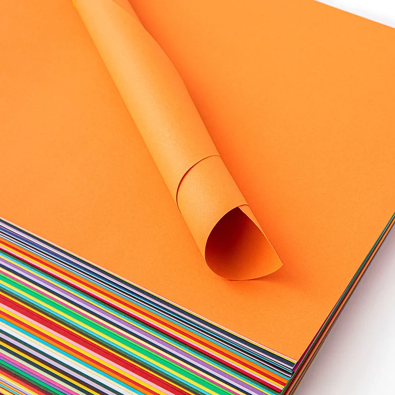 Big sheets Orange Red 110 150 180 230 gsm Color Card Paper Cardboard Paper Sheets