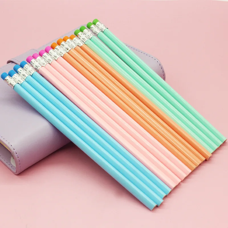 school supplies 2b lead free pencil topper eraser set for kids