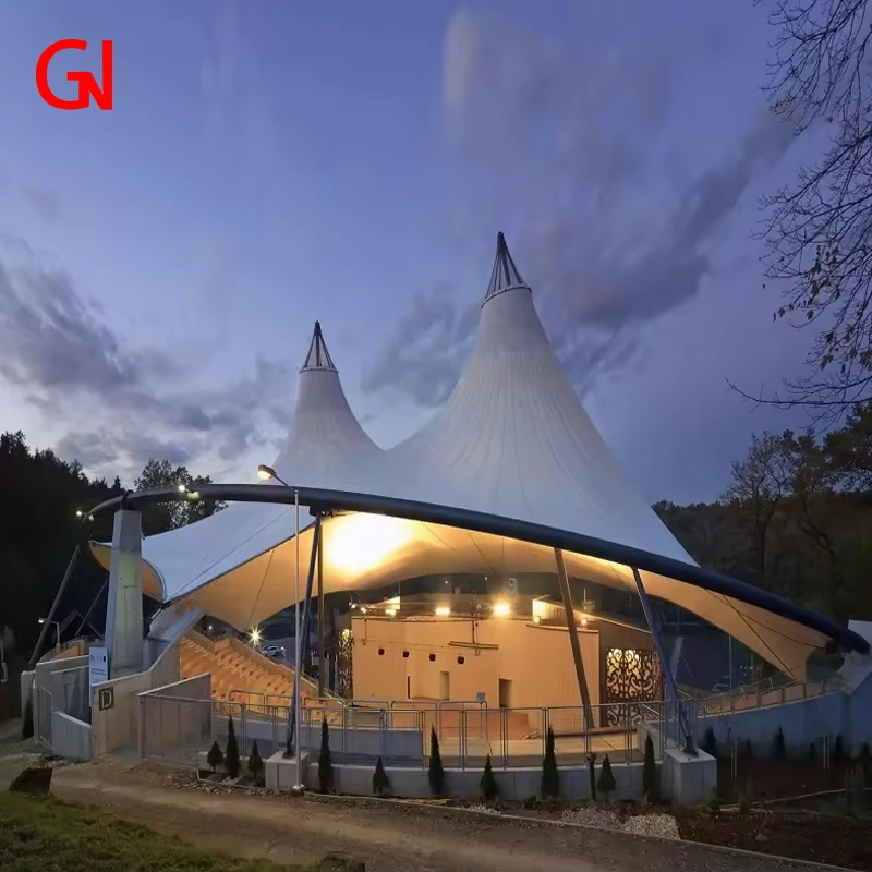 Стадион широкомасштабная палатка продажа Открытый Отдых роскошный отель здание мембранная структура