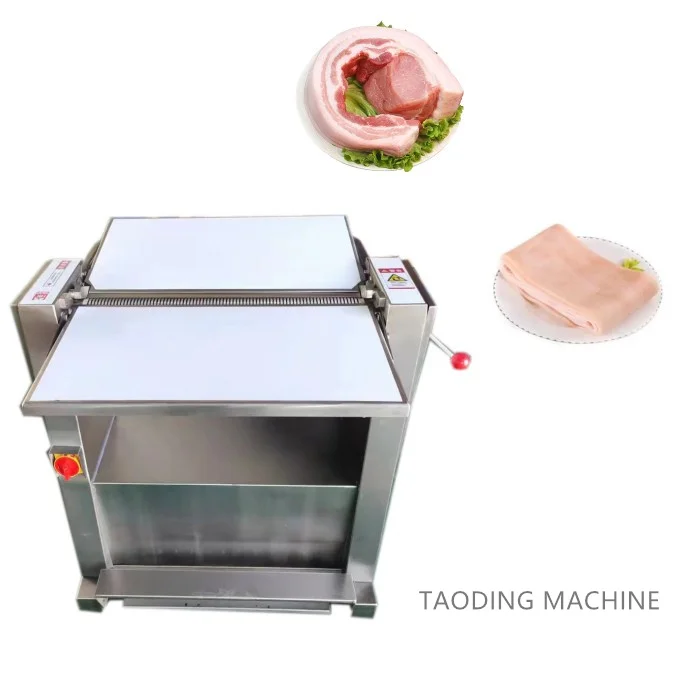 Customizable Pig Meat Pork Skin Removing Machine beef Fat Meat Peeler Machine Electric Pork Skin Peeling Machine