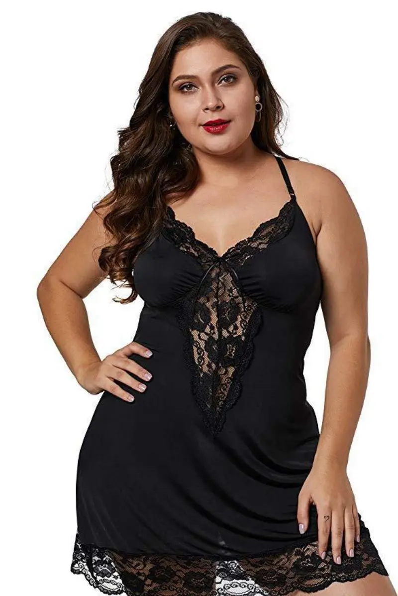 High Quality Sexy Babydoll Lingerie For Fat Women Plus Size Lingerie 6xl