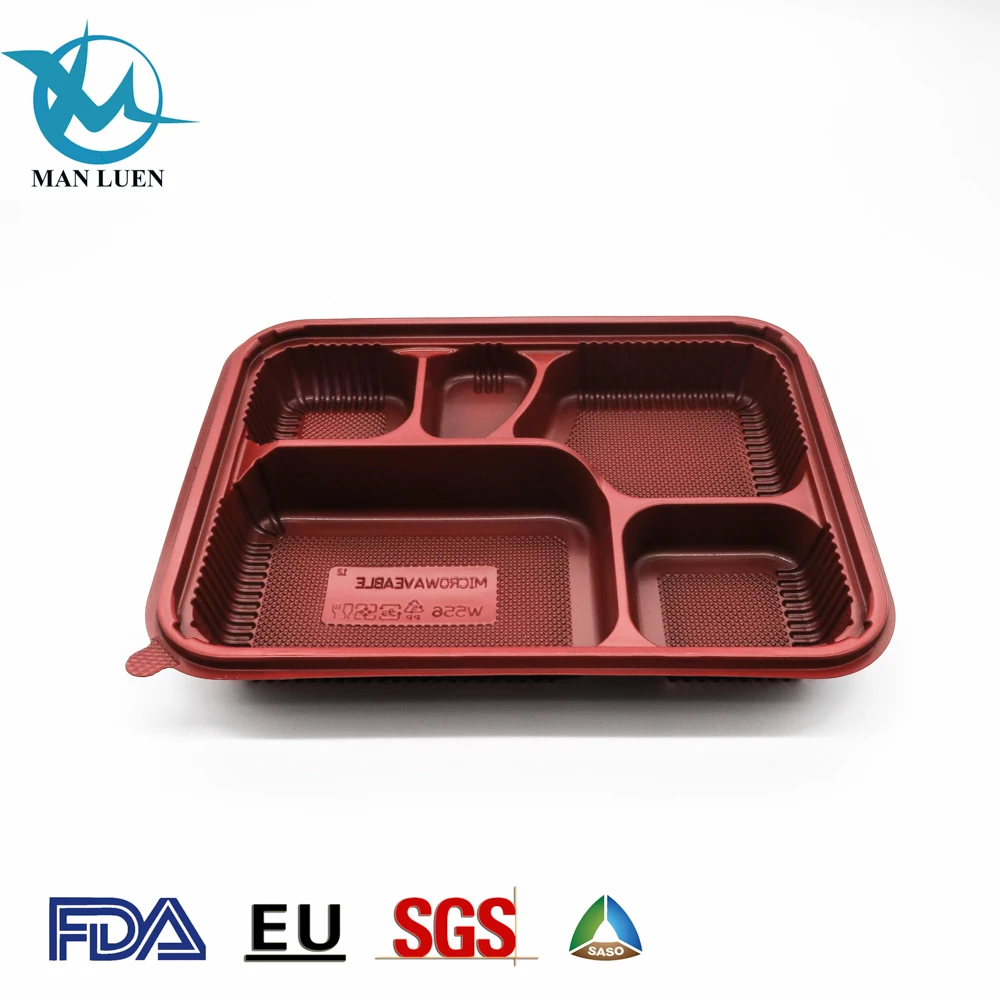 Disposable Microwaveable Black Plastic Food Container
