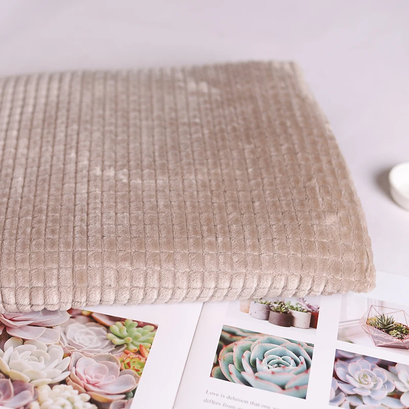 2021 Jacquard Flannel Fabric Jacquard Flannel Fabric Jacquard Flannel Polyester Fabric