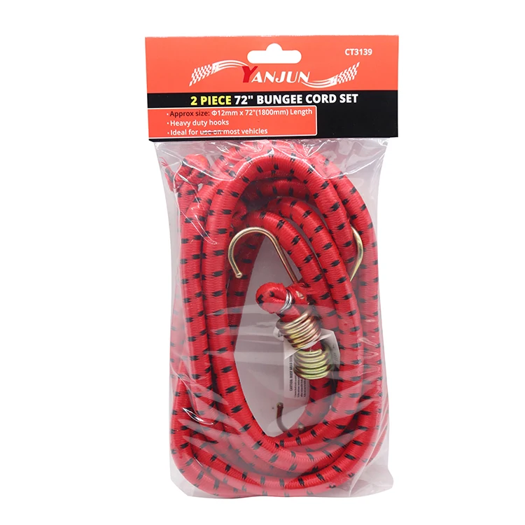 Китай Дешевый многофункциональный дешевый безопасный резиновый и полиэфирный тканый банджи-шнур