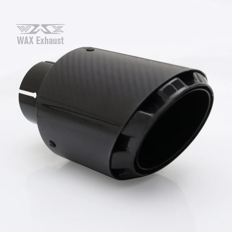 Stainless Steel Carbon Fiber Tips Universal Exhaust Muffler Tips Carbon Fiber Tail Pipe Exhaust Tips