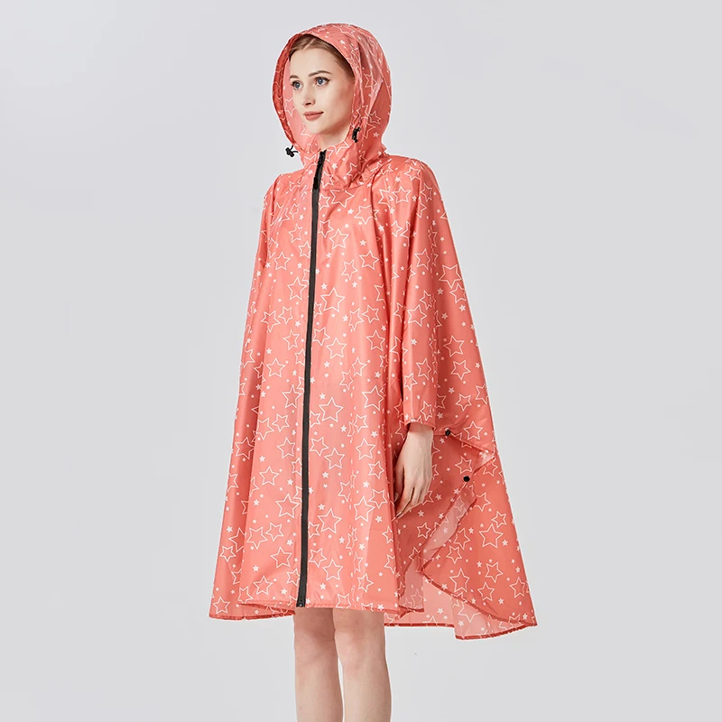 Custom  High quality polyester PU adult poncho Waterproof zipper outdoor men and women hiking travel portable poncho