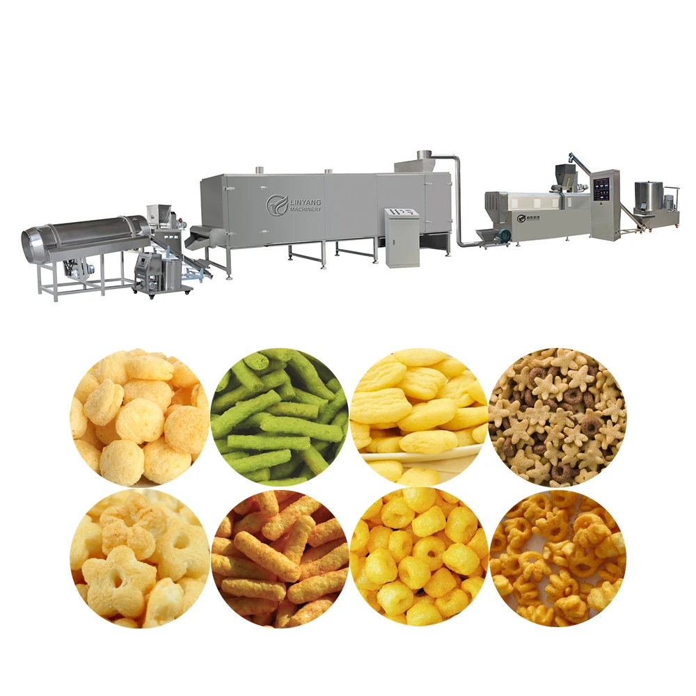 energy-saving snacks food puffing machine puffed corn rice snacks food extruder puffed snacks food baking machine