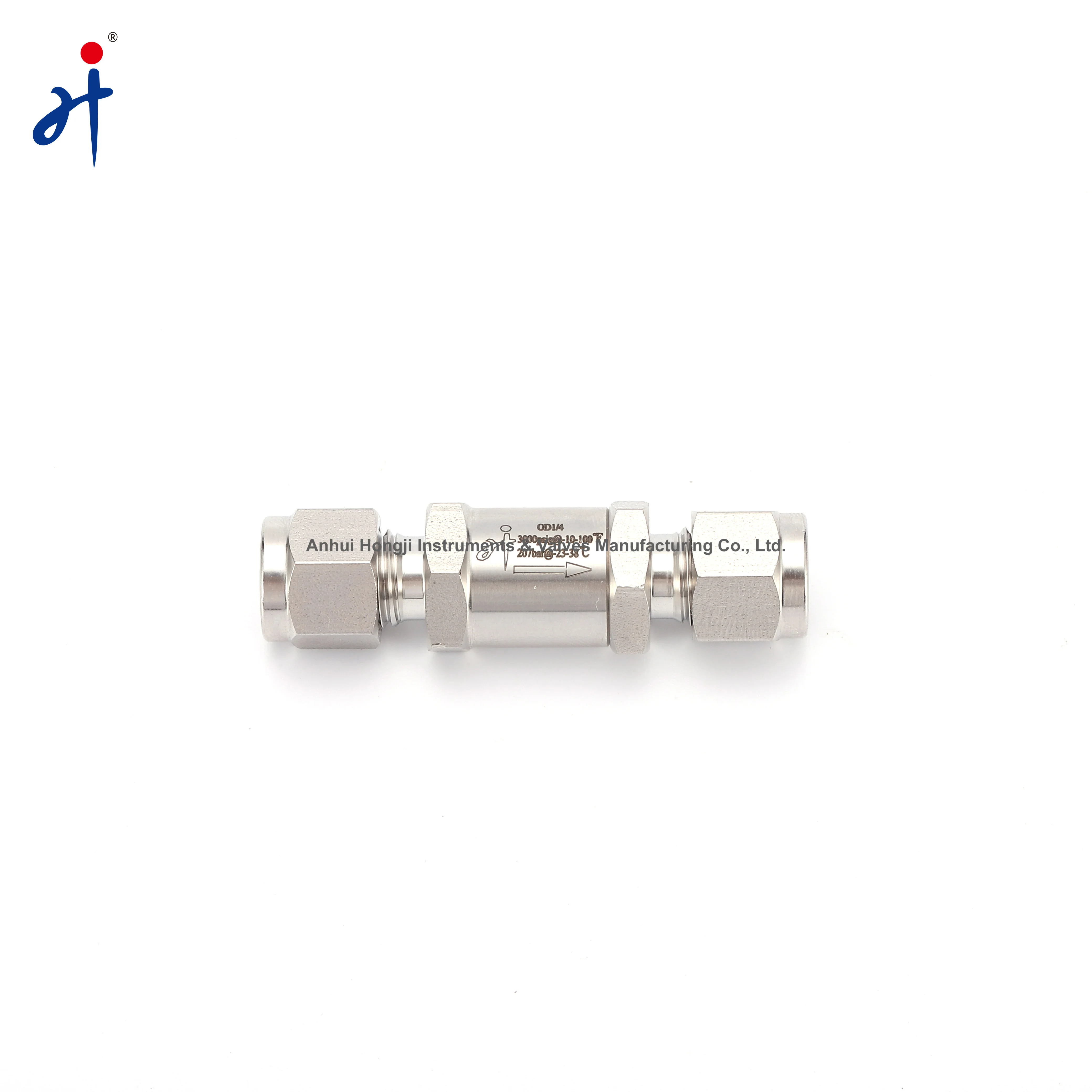 High Temperature Stop-check Valves Stainless Steel Check Valve with Double Tube