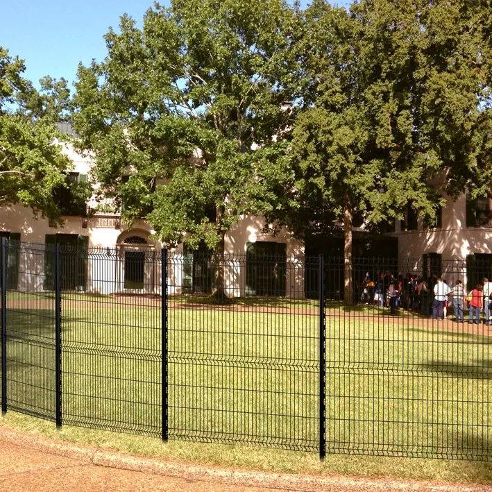 3D curved square post home garden fence welded wire mesh fence kenya