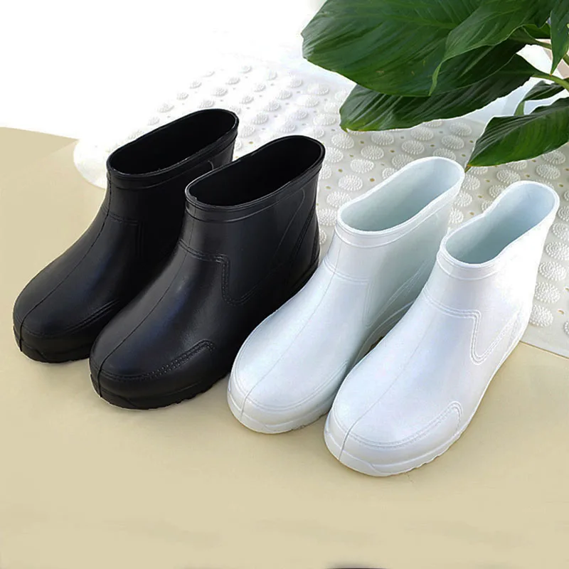 Europe Women Fishing Comfy Soft Food Factory Kitchen White Black Safety Eva-Foam-Shoes Boots Chef Antislip Custom Mould