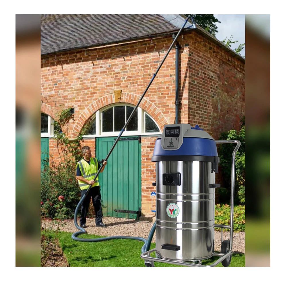 YYVAC Floor sweeper optional carbon fiber poles multifunctional roof gutter cleaning machine