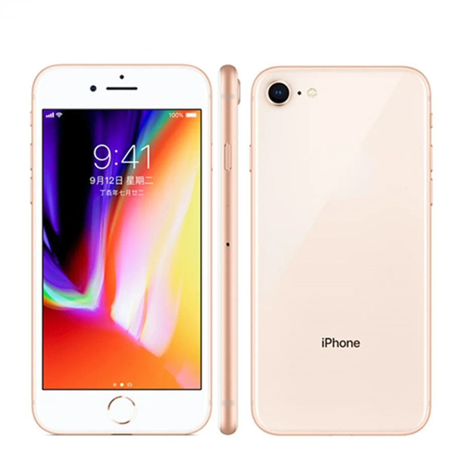 Оригинальный разблокированный смартфон для IPhone 8 б/у сотовые телефоны 4G RAM 3GB ROM 64GB/256GB 3D Touch ID 4,7 дюймов 12MP LTE
