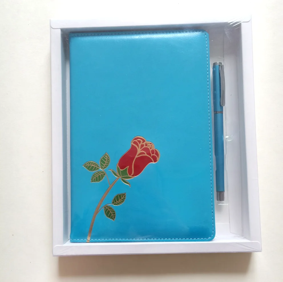 quality custom executive notebook diary and pen gift set for office stationery