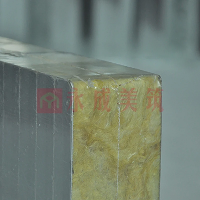 Factory price high quality rock wool board silver insulation wall board
