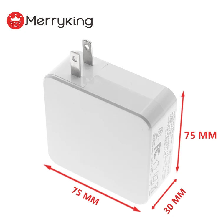 65W/61W USB C Power Adapter Type C Power Delivery PD Wall Charger 65W Compatible 61W 45W 30W and 12W for MacBook Pro