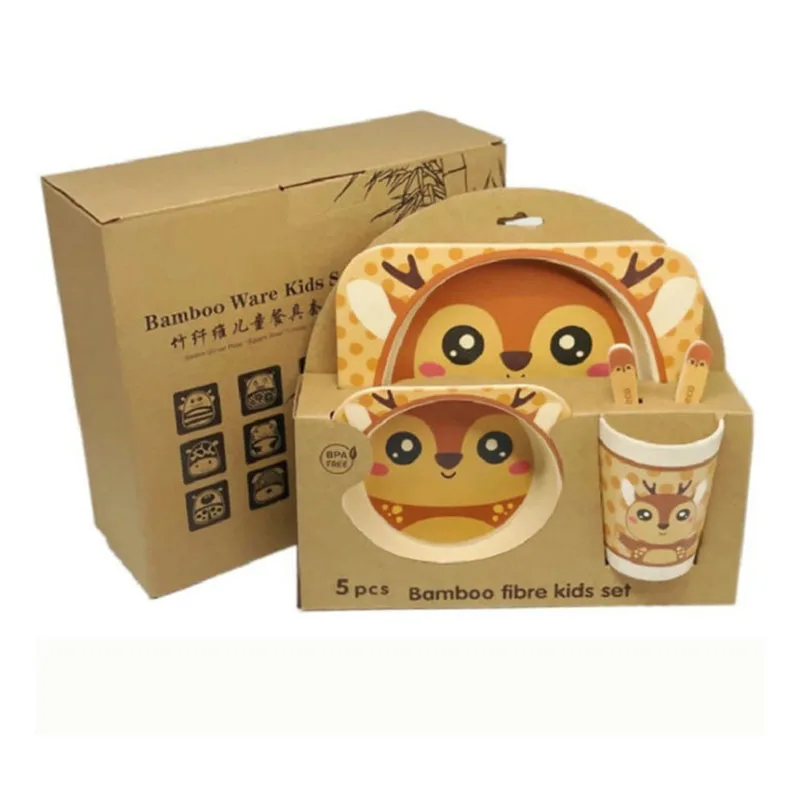 
Classic design Animal pattern bamboo fiber bowl made of natural bamboo 