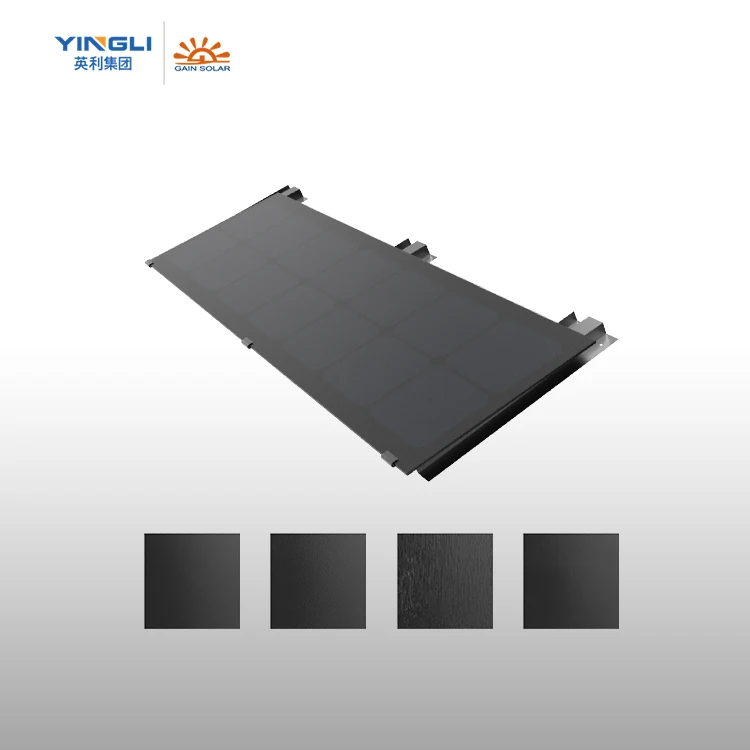 Yingli GAINSOLAR top point full black Single solar power 400w 410w single crystal solar panels tiles roof