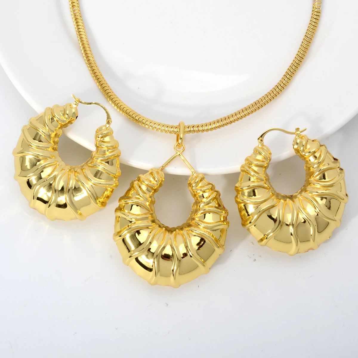 Новое поступление ювелирные наборы для женщин роскошное свадебное ожерелье комплект ювелирных изделий