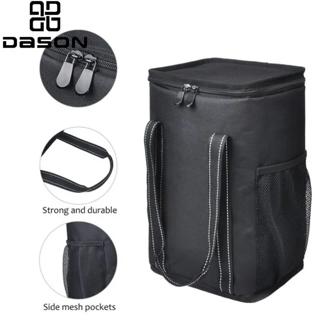 4 Bottle Wine Cooler Bag,Insulated Picnic Wine Cooler with Dividers,Wine Cooler Picnic Bag with Handle