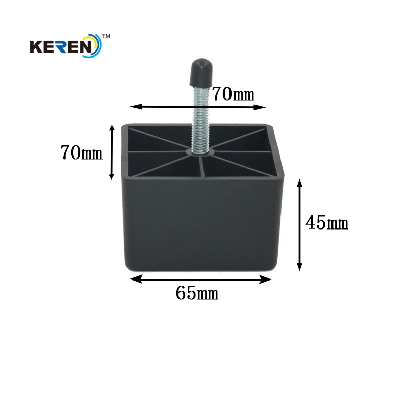 45 мм китайские поставщики удлинители для диванов пластиковые ножки мебели низкие с индивидуальным