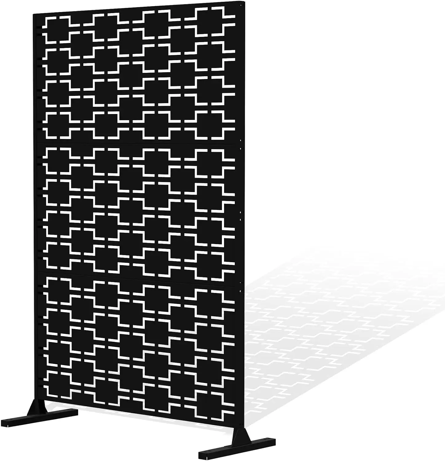 Outdoor Decorative Privacy Screen with Stand Freestanding Privacy Screen for Patio Garden Balcony Porch Featuring Precise