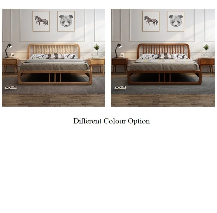 Специальная горячая продажа рама королевского размера из цельного дерева мебель для дома роскошная