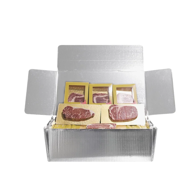 Insulated Food Shipping Aluminum Foil Box for Cold Industrial Chain Ice Cream Cold Box Maintain temperature for 3 days