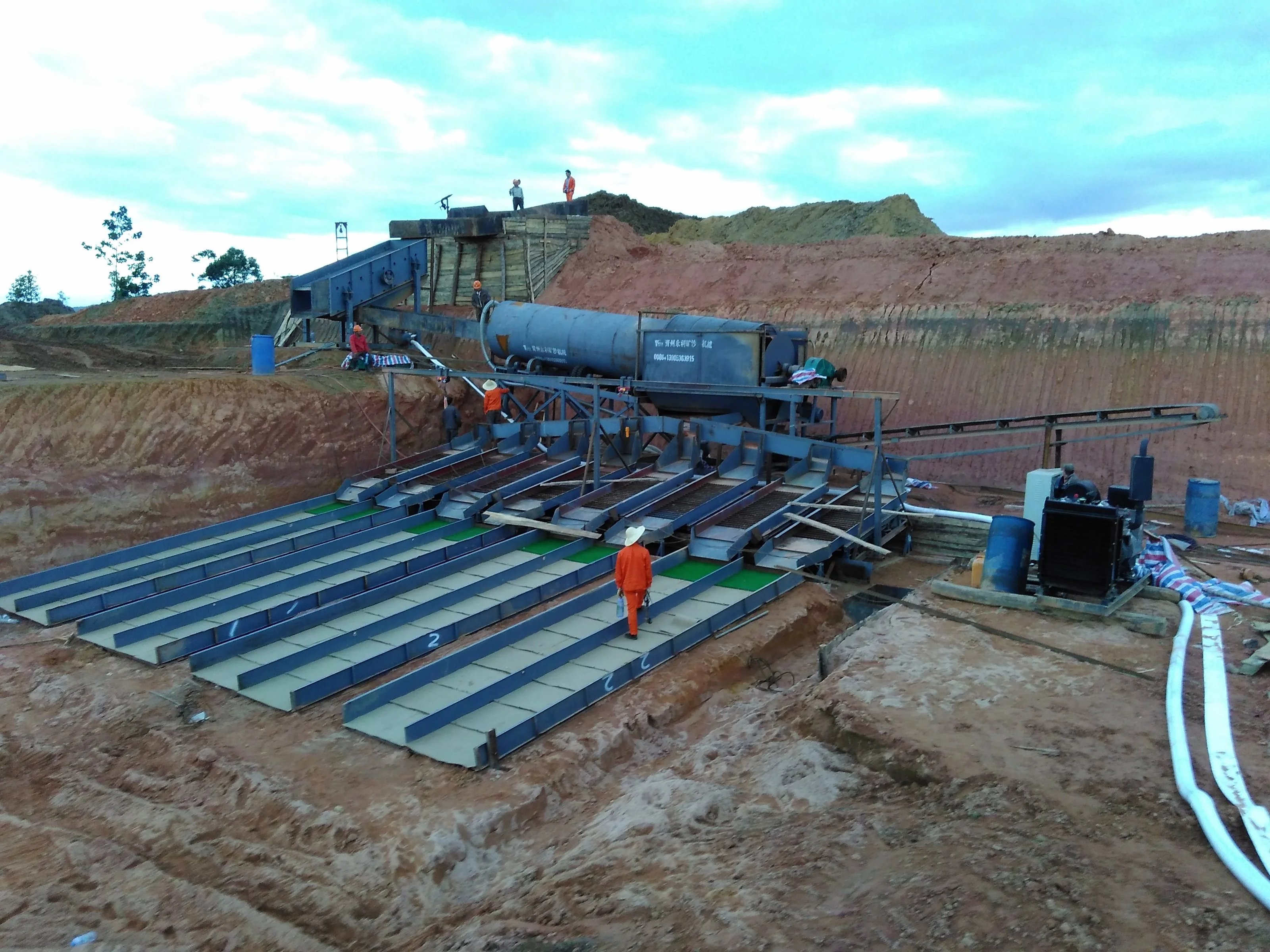 High Quality  Dry Land Sledge Type Gold Washing Machine YLG-150  for Alluvial Sand Mining