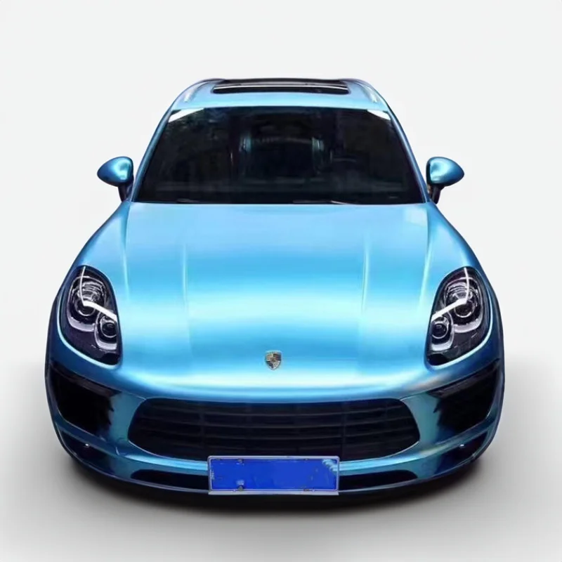 Rainbow Chrome Car Wrap Vinyl holographic silver chrome film