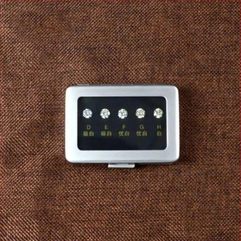 Moissanite White Diamond Coated Megan Gems Moissanite Jewelry  0.6corat 5.5mm