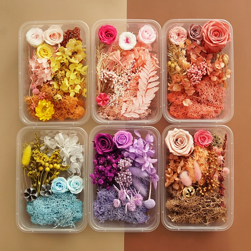 China Factory Price Preserved Eternal Epoxy Resin Necklace Accessories Craft DIY Floral Natural Dried Flower Dry Plant