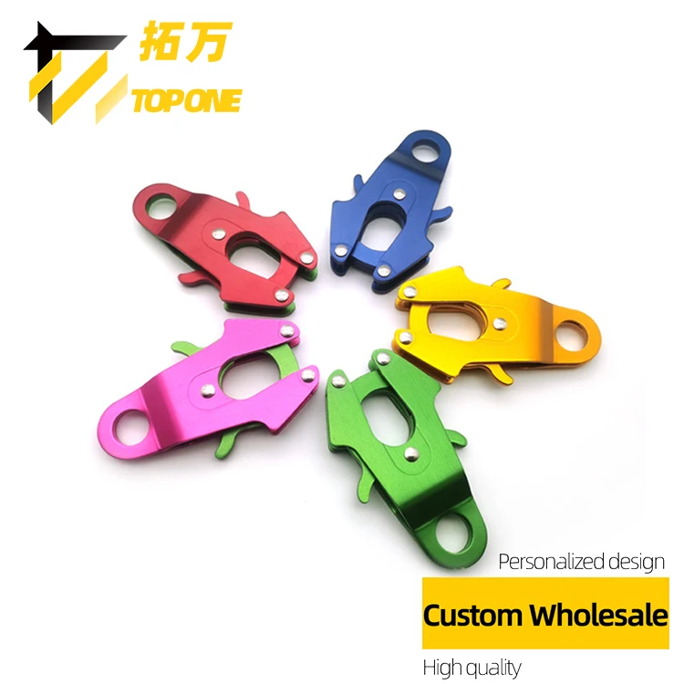 1000KG Loaded Outdoor Climbing Quick Snap Frog Fastener Aviation Aluminum Dog Leash Frog Carabiners