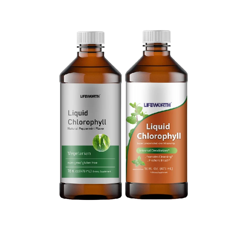 LIFEWORTH Wholesale Customize Drinking Supplements Organic Plant Liquid Chlorophyll Drops