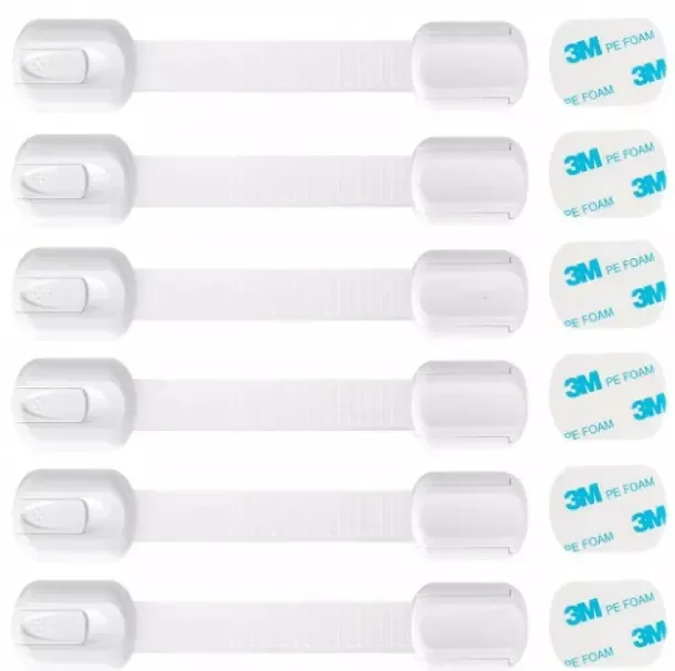 Factory Wholesale Baby Child Kids Safety Lock Locking System Drawer Cabinet Cupboard Adhesive Locks