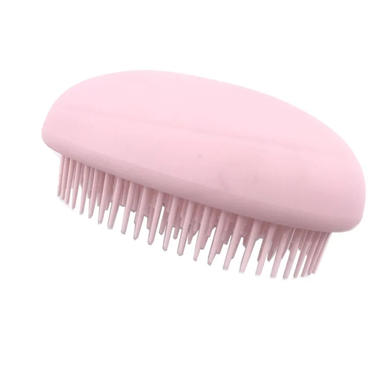
Rubber Coating Egg Shape Detangling Hair Brush With Soft Touch 