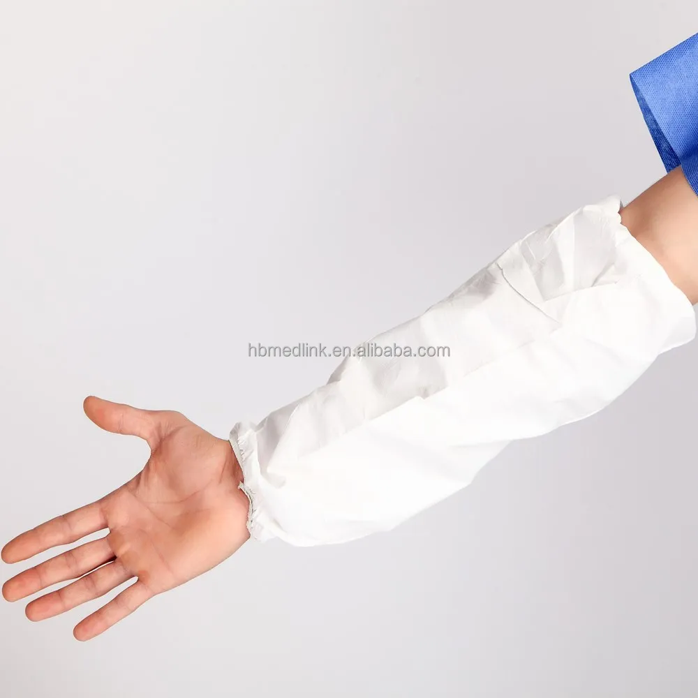 Cleanroom disposable PE plastic protective over sleeves for food processing industry