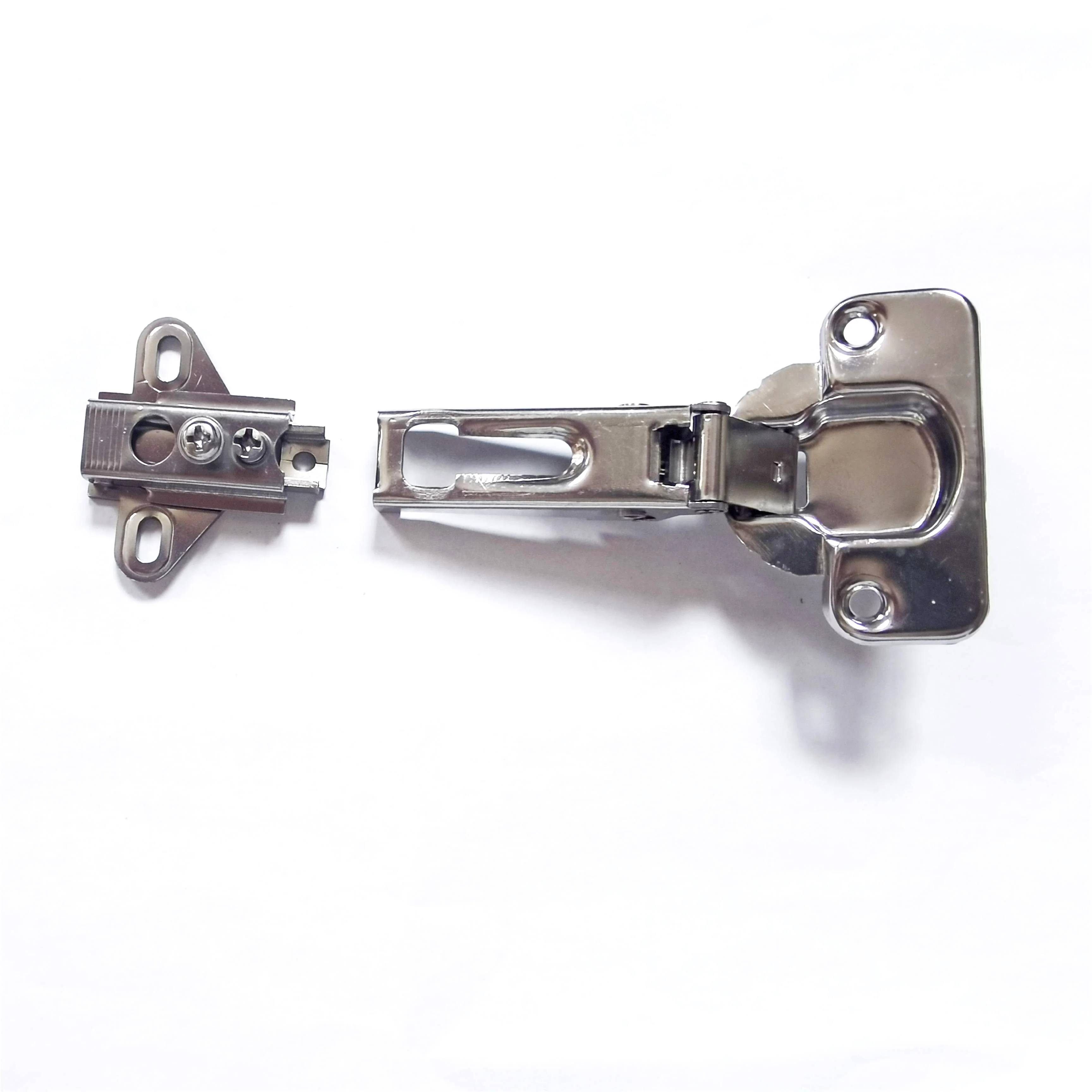 Stainless Steel 316 Concealed Hinge Full Overlay With Mounting Plate SS 316 Self-closing European Cabinet Hinges
