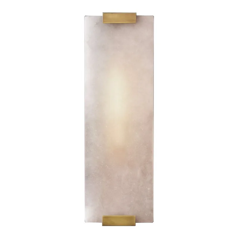 Hotel brass color Marble wall lamp Decorate wall sconce bedroom led wall light