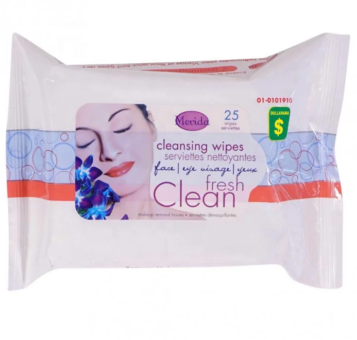 Skincare  spunlance nonwoven wet wipes biodegradable portable makeup removal wipes