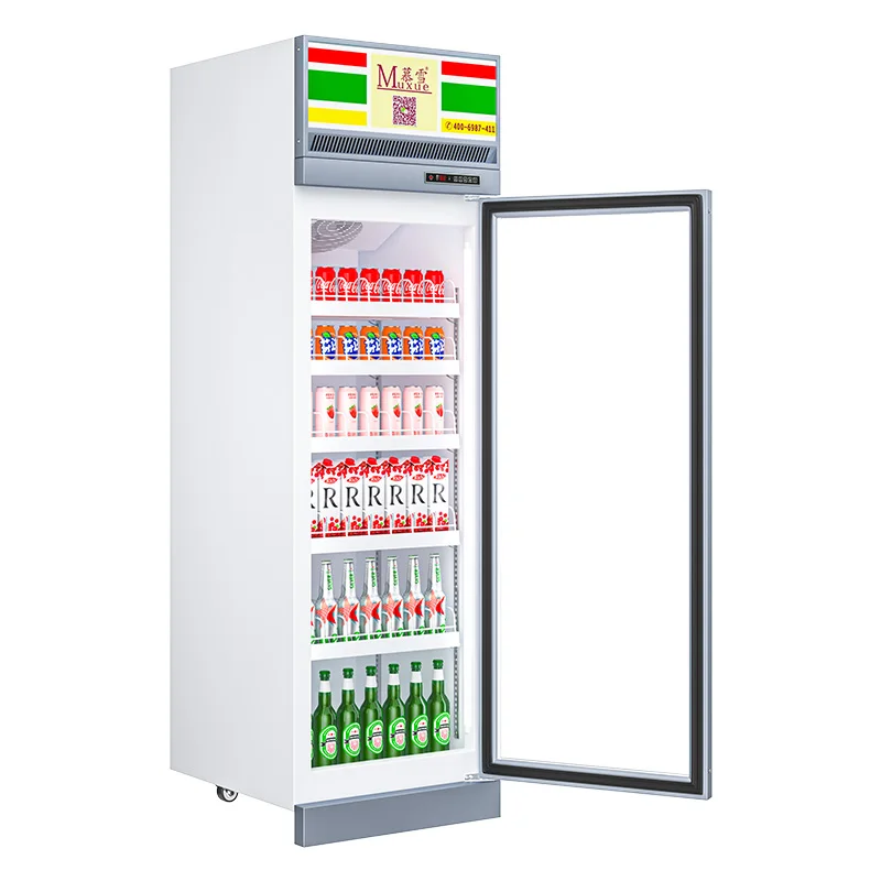 Vertical Cooler For Drinks Direct Cooling Beverage Display Refrigerator Retail Beverage Cooler