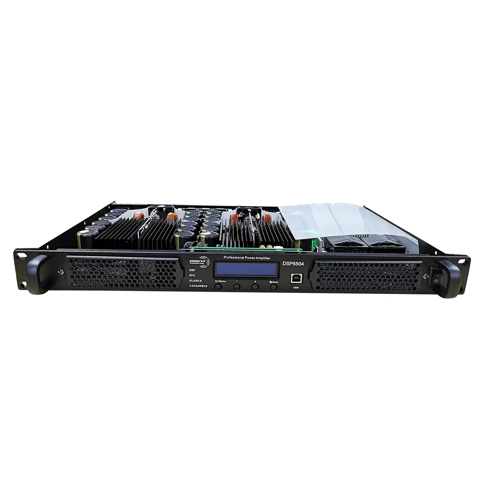 DSP6504 amplificador class d audio professional power amplifier 4 channel DSP power amplifier