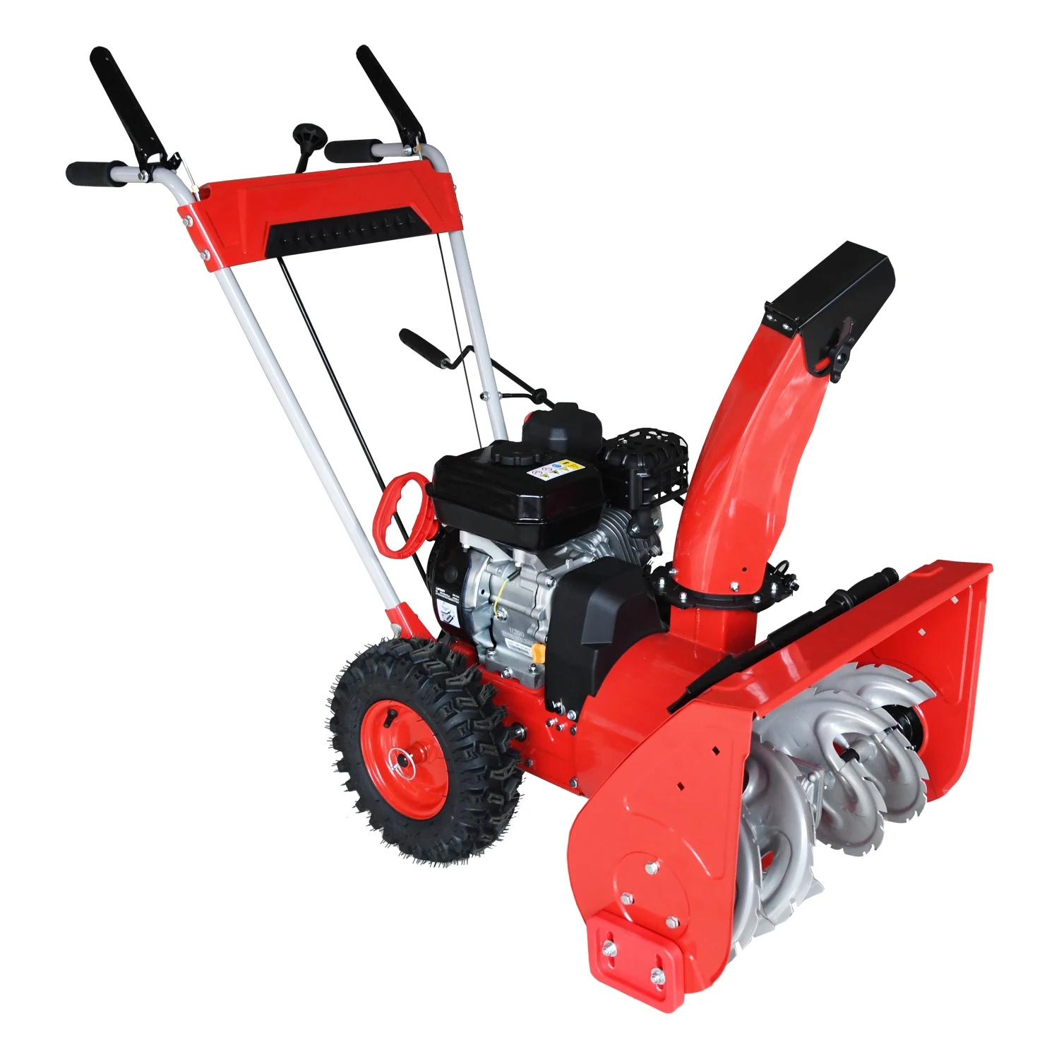 Vertak 196CC Gasoline Snowplow Snow Sweeper Mini Walking Type 6.5HP Power Heavy Duty Walk-behind Snow Cleaning Removing Machine